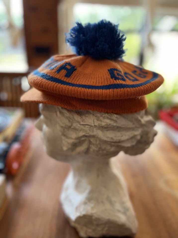 Gators knit beanie, side view