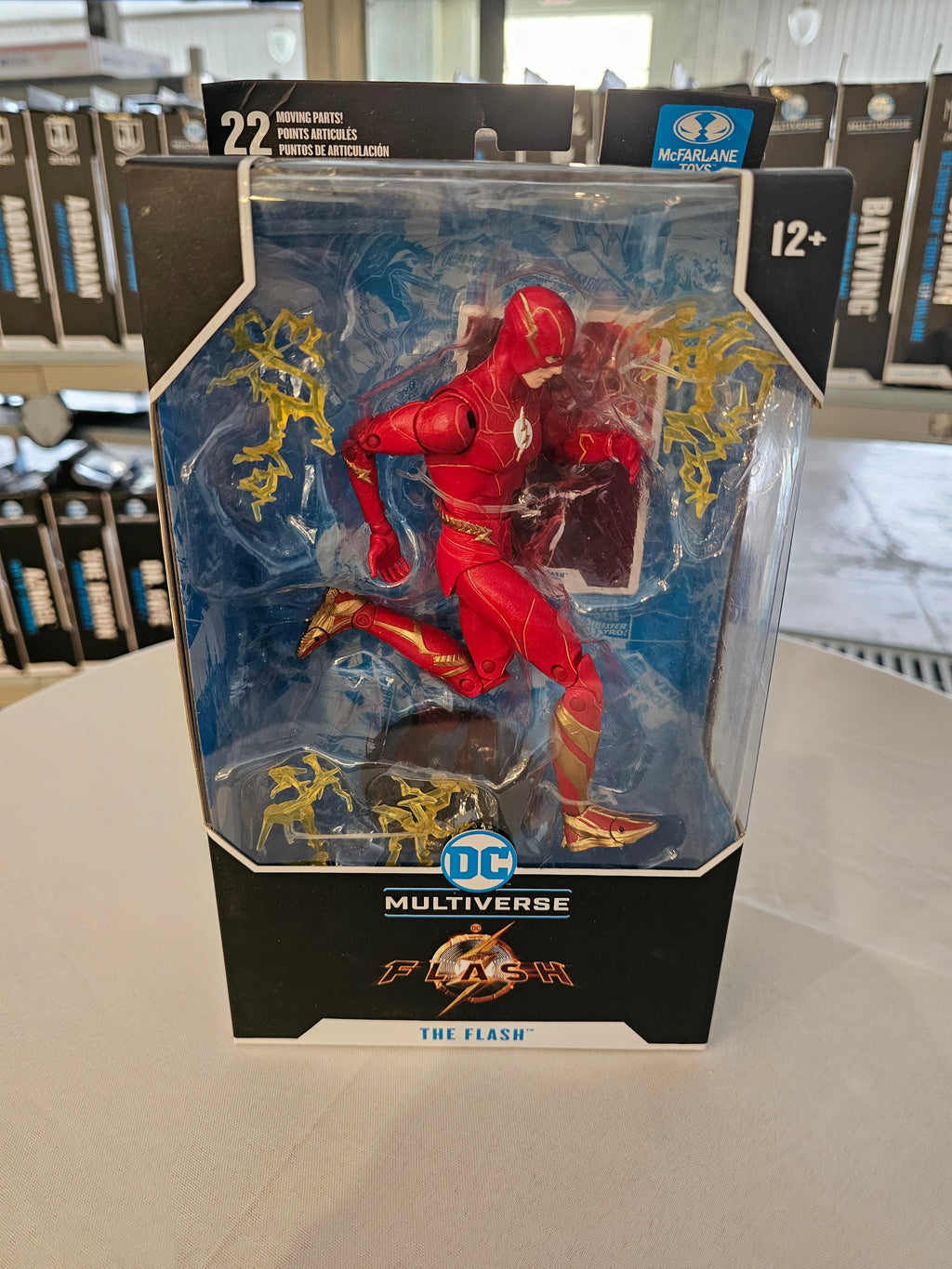 McFarlane DC Multiverse The Flash 2023 movie, front of box