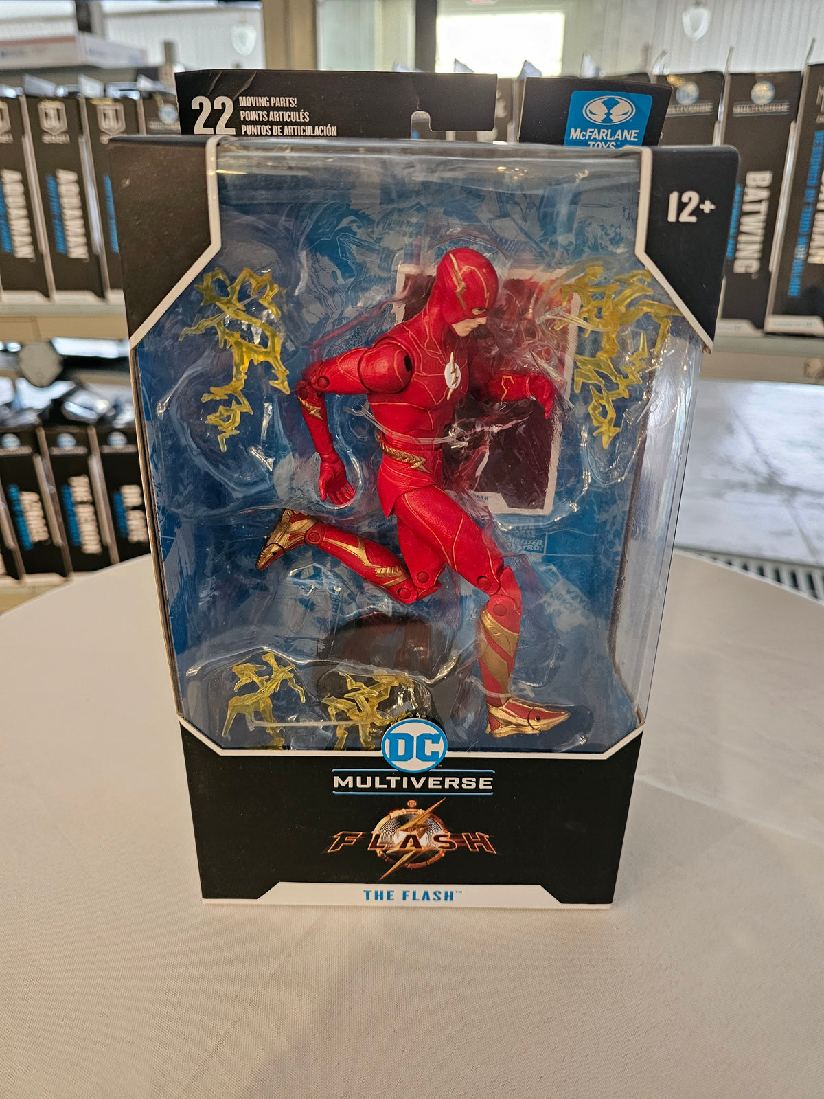 McFarlane DC Multiverse The Flash 2023 movie, front of box