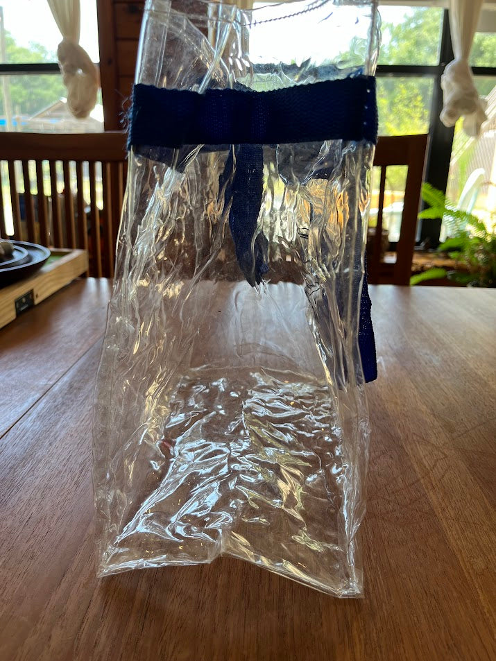 Clear Gator Boosters tote, side view