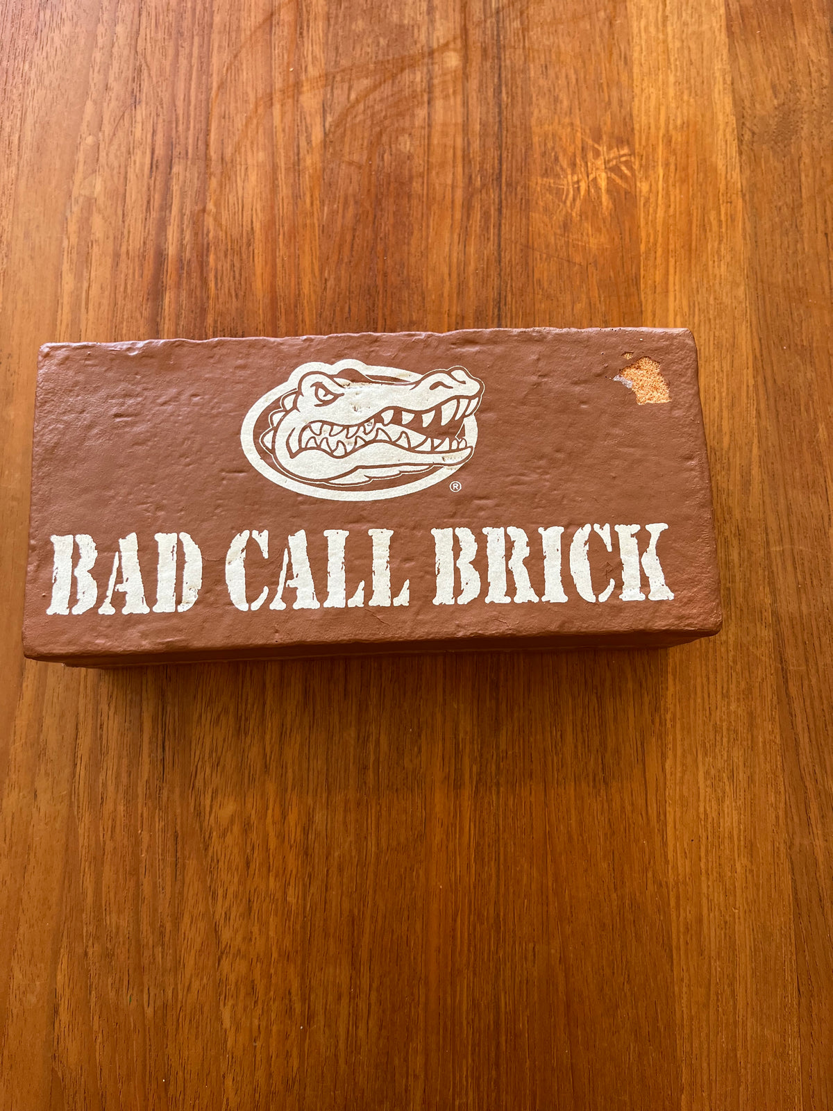 Foam Florida Gators Bad Call Brick, printed face