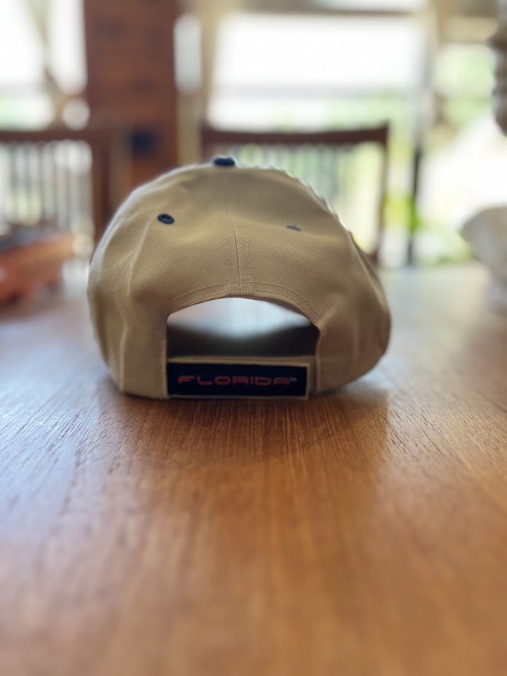 Ron Zook Gators cap, back showing Florida tab