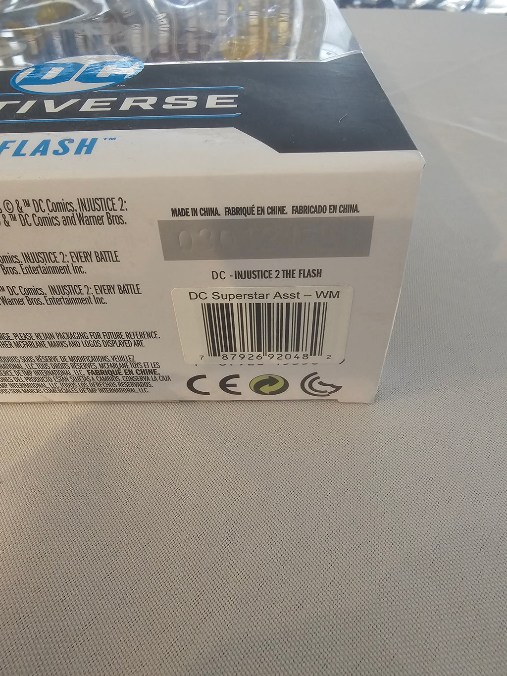 McFarlane DC Multiverse The Flash Injustice 2, bottom of box