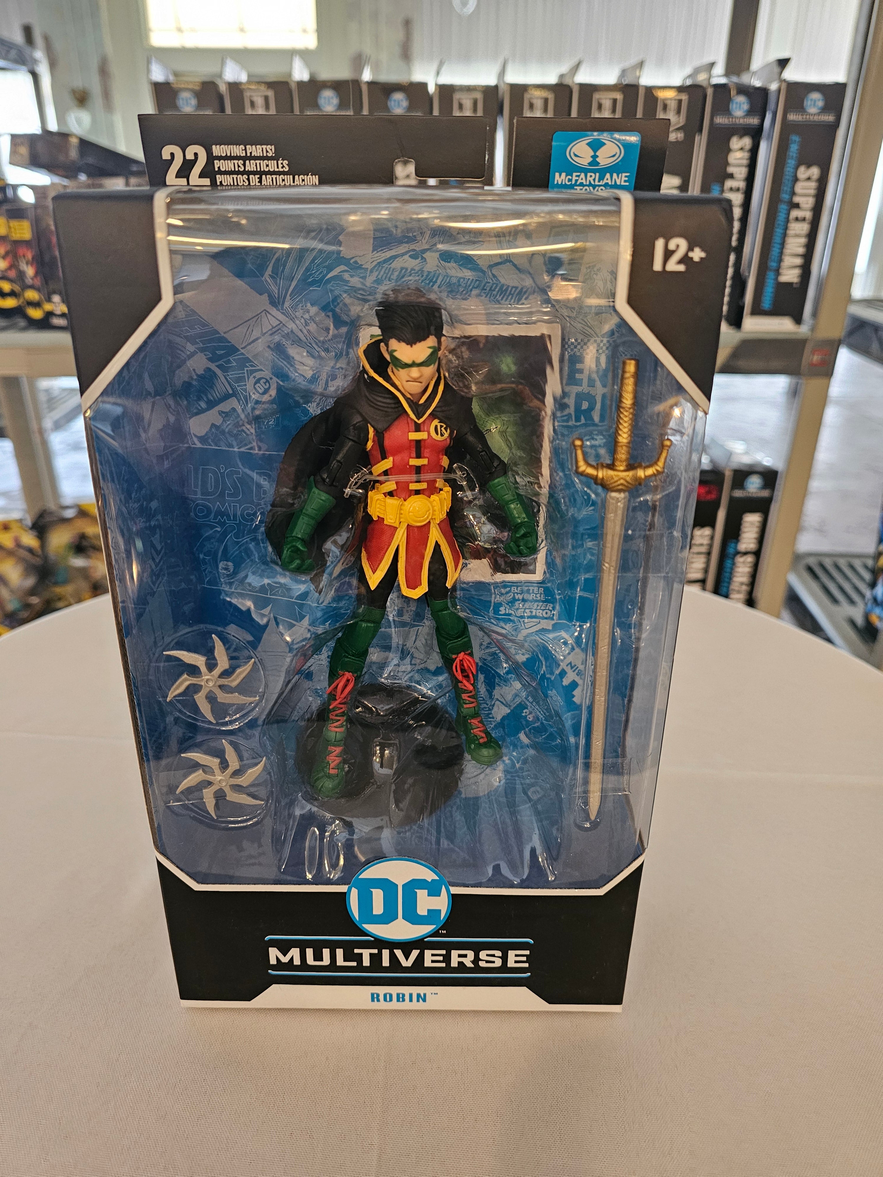 McFarlane DC Multiverse Robin Damian Wayne DC Rebirth, front of box