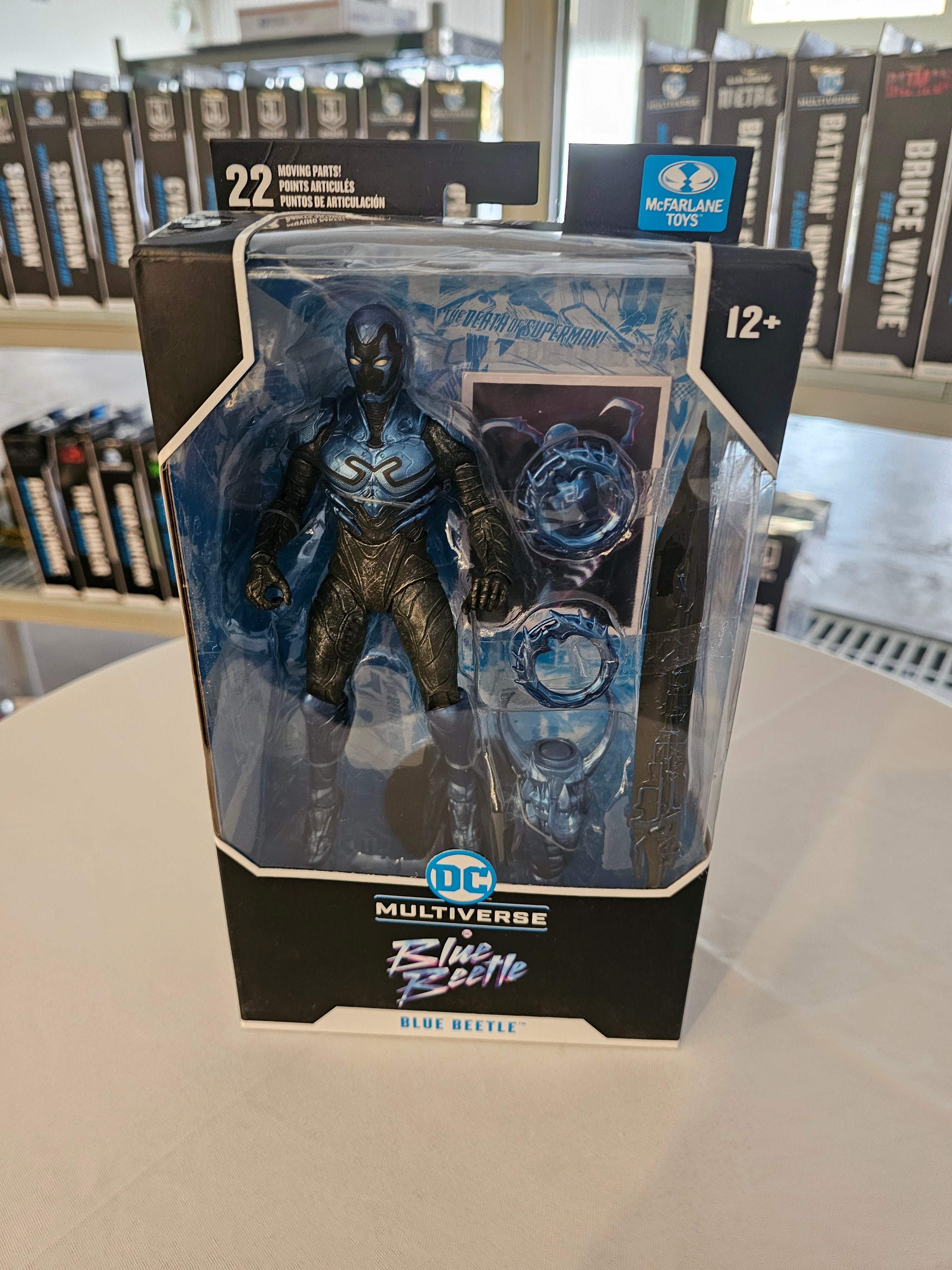 McFarlane DC Multiverse Blue Beetle 2023 movie, front of box