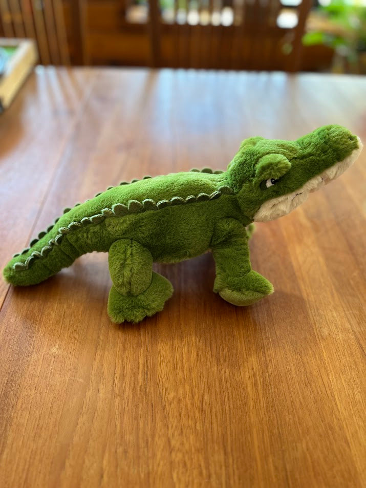 Bernie the Gator plush, opposite side